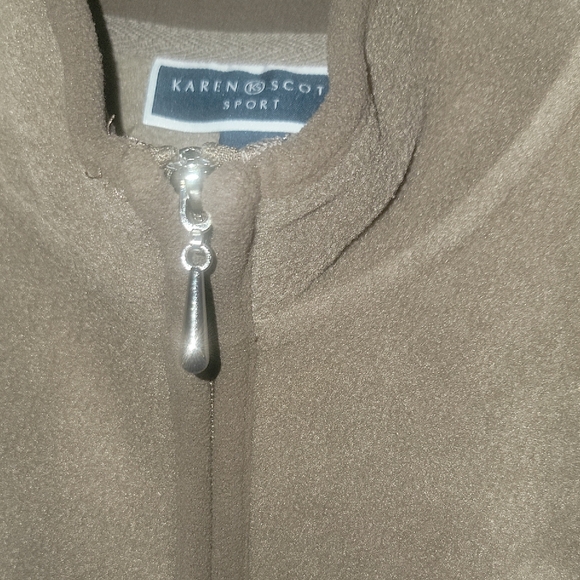 Karen Scott Tan Teddy Jacket - Picture 5 of 9